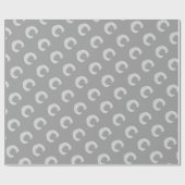 Zilveren Sparkle Letter C Cadeaupapier (Vlak)