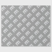 Zilveren Sparkle Letter E Cadeaupapier (Vlak)