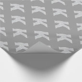 Zilveren Sparkle Letter K Cadeaupapier (Hoek)