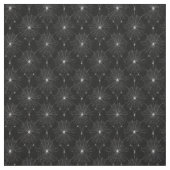 Zilveren Spiderweb Kant op Zwart Stof (Swatch)