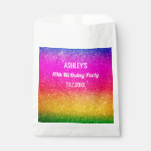 Zilveren Sprankel Roze Geel Groen Favoriet Zakken Bedankzakje (Voorkant)