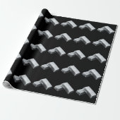 Zilveren Staven Inpakpapier (Uitgerold)