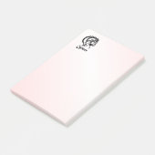Zilveren Steenbok de Zeegeit Dierenriem Post-it® Notes (Schuin)