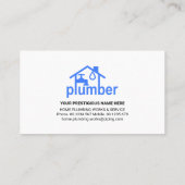 Zilveren stekker visitekaartje (Achterkant)