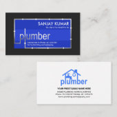 Zilveren stekker visitekaartje (Voorkant / Achterkant)