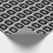 "Zilveren Ster" Kerstthema Cadeaupapier (Hoek)