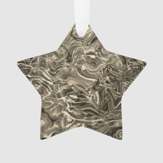 ZILVEREN STER ORNAMENT (voorkant)