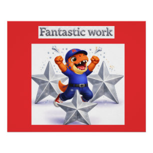 Zilveren ster viering poster