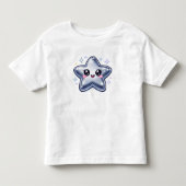 Zilveren Ster Y2K Glans Kinder T-shirt (Voorkant)