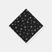 Zilveren sterren en zwart servet (Hoek)