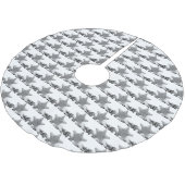 ** ZILVEREN STERREN** KERSTBOOM ROK (Gekanteld)