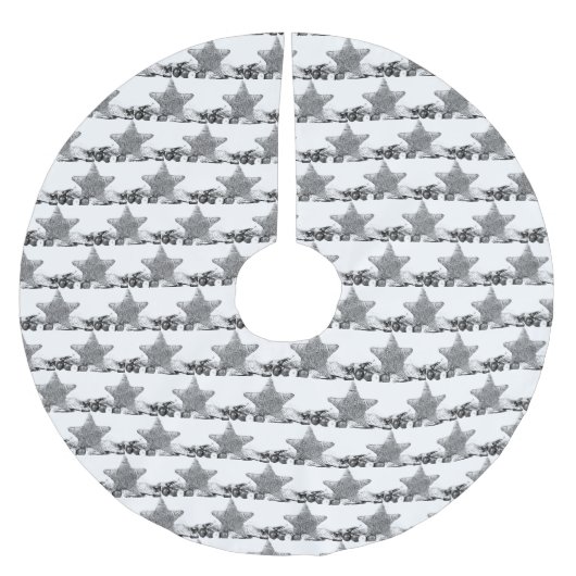 ** ZILVEREN STERREN** KERSTBOOM ROK (Voorkant)