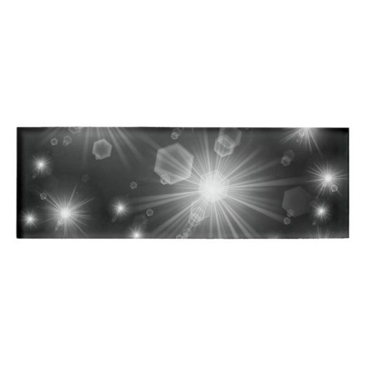 zilveren sterren naambadge (Voorkant)