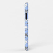Zilveren sterren op bleek blauw Case-Mate iPhone case (Achterkant/rechts)