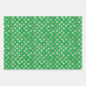 Zilveren sterren op, Paars, kobalt Blue en Emerald Inpakpapier Vel (Voorkant 3)