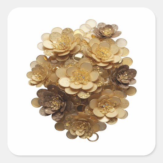 Zilveren sticker met grillig cadeauontwerp (Voorkant)