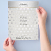 Zilveren Stippen Klasse Linen Salon Spa Brochures (Hand)