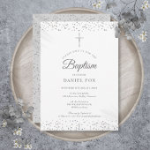 Zilveren Stofdoop Sterrendop Kaart