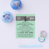 Zilveren strook - Zwarte kakkerlak - ongediertebes Flyer (Enkel)