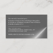 Zilveren strook - Zwarte kakkerlak - ongediertebes Visitekaartje (Achterkant)