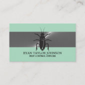 Zilveren strook - Zwarte kakkerlak - ongediertebes Visitekaartje (Voorkant)