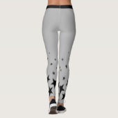 Zilveren superster leggings (Achterkant)