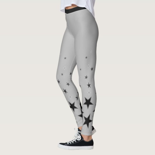 Zilveren superster leggings (Links)