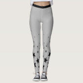 Zilveren superster leggings (Voorkant)