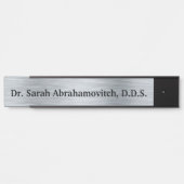 Zilveren tandheelkundige tandheelkundige Dentistis Deurbordje (Voorkant)