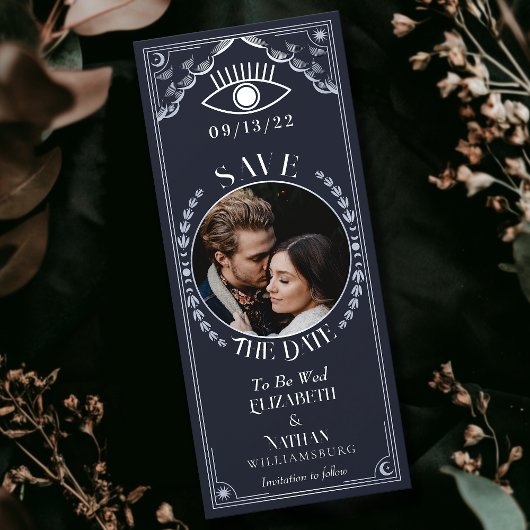  zilveren Tarot Kaart Foto Sla de datum op