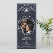  zilveren Tarot Kaart Foto Sla de datum op (Staand voorkant)