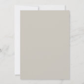 Zilveren Taupe Krans Bruiloft Kaart (Achterkant)