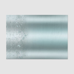 Zilveren Teal Aqua Fladderende Vlinder Sweet 16 Fe Tissuepapier