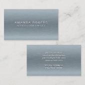 Zilveren Textuur Achtergrond Visitekaartje (Voorkant / Achterkant)