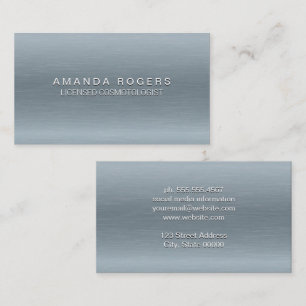 Zilveren Textuur Achtergrond Visitekaartje