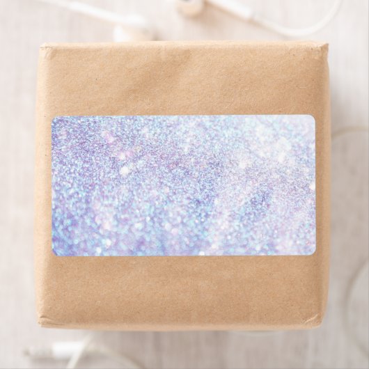 Zilveren textuur Glitter Etiket (Insitu)