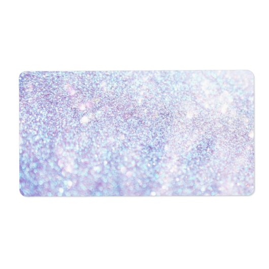 Zilveren textuur Glitter Etiket (Voorkant)