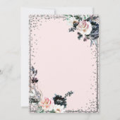 Zilveren Tiara,Diamanten Frame Witte Bloemen Kaart (Achterkant)