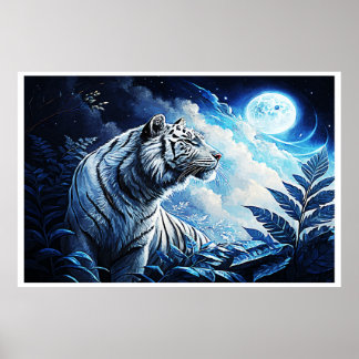 ZILVEREN TIJGER POSTER