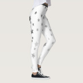 Zilveren tinten sterren leggings (Rechts)