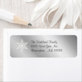 Zilveren Toon Adresetiketten Etiket (Insitu)