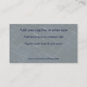 Zilveren tovenaar op Night Sky Visitekaartje (Achterkant)