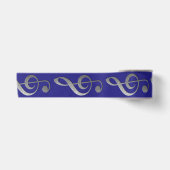 " zilveren " treble clebbon satijnen lint (Voorkant)