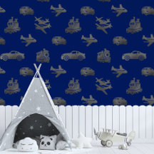 Zilveren treinen vliegtuigen en auto's jongens bla