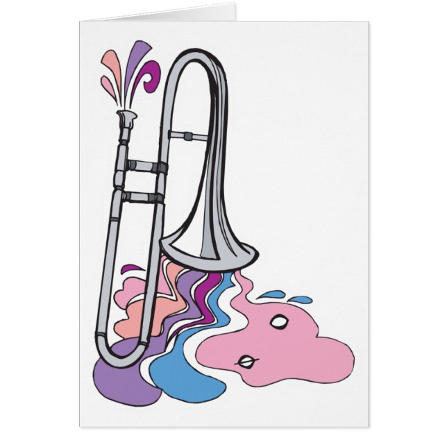 zilveren trombone ontwerp (Voorkant)