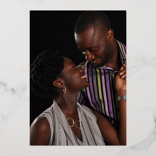 Zilveren trouwdag 25e feest marine zilver folie uitnodiging (Achterkant)