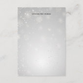 Zilveren trouwdetails kaart met koninklijk blauwe  (Achterkant)