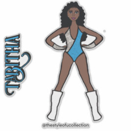 Zilveren & Turquoise danser #1 Sticker