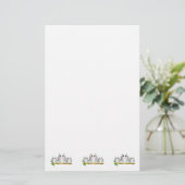 Zilveren Uilen Ontwerp Briefpapier (Staand voorkant)