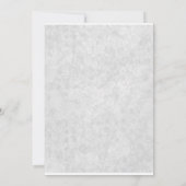 Zilveren uitnodiging voor 25-jarig huwelijksjubile (Achterkant)